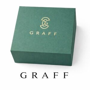 AUTHENTIC GRAFF Jewelry Box Green Gold Logo Luxury Packaging RARE NWOT
